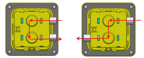 What is the function of the MSD (manual maintenance switch) on the battery system of a new energy tractor?